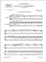 Masques et Bergamasques. 4 Mains. - FAURÉ - Partition - Piano
